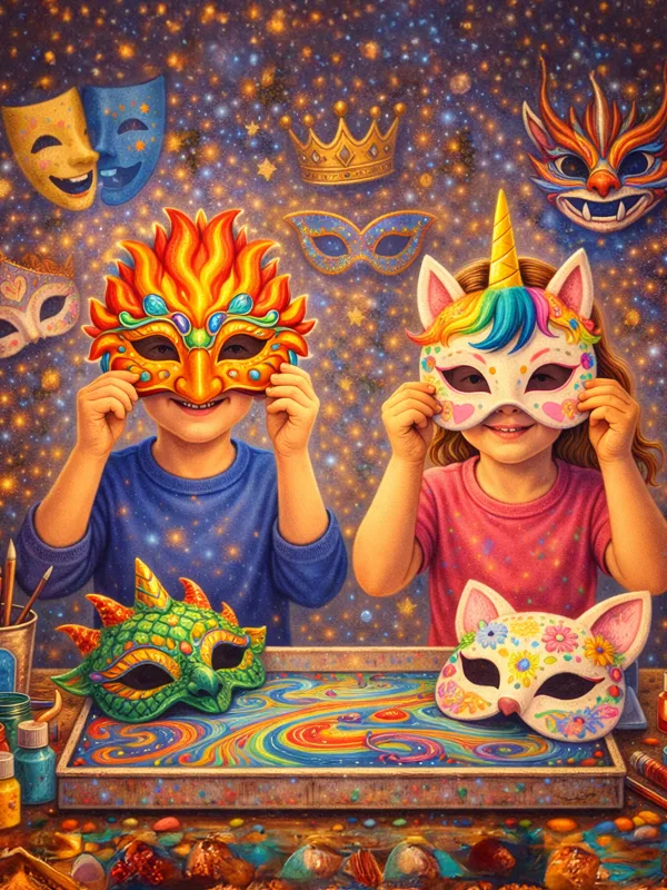 Ben Kimim Maske Yapımı Atölyesi Yaş Grubu: 7-11