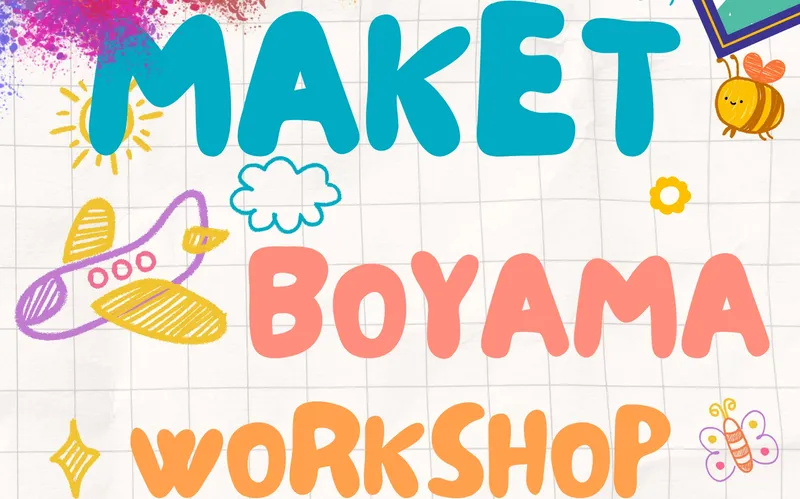 Çocuklar İçin Ahşap Maket Boyama Workshop