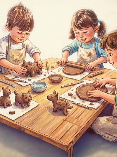 Görsel Sanatlar-Yaratıcılık Atölyesi: Ellerimizle Düşünmek-Kil Atölyesi