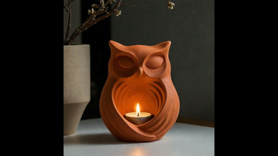 Heykel - Baykuş Mumluk